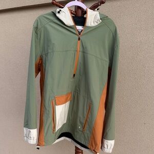 Albatross Anorak Green and Orange Windbreaker Jacket